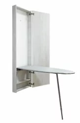 Шкаф с зеркалом Iron Box (правый) Беленый дуб