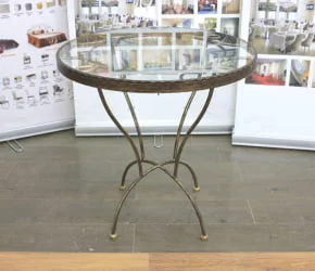 Маленький обеденный стол Маркиз кованый д-750 х-750 / d-750 h-750