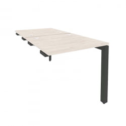 Стол-приставка двойной на П-образном м/к к опорным элем. ОНИКС О.МП-Д.СПР-0.8 Денвер Светлый/Антрацит / ONIX O.MP-D.SPR-0.8