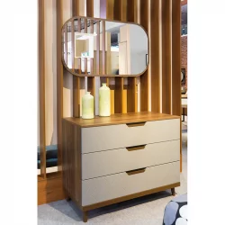 Комод Сканди с 3 ящиками Бежевый