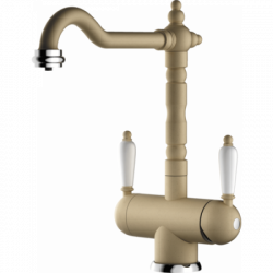 Смеситель Омоикири Амагасаки-Сх Латунь/Гранит/Шампань / Omoikiri Amagasaki-Сh