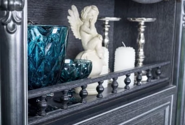 Шкаф кухонный 600 горизонтальный открытый Италия ЛД 275.717.000 Черный Дуб темный