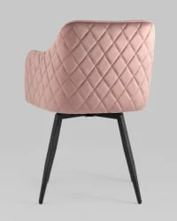 Стул Ника вращающийся велюр Пыльно-розовый