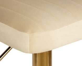 Стул барный ДОБРИН CХАРЛЙ ГОЛД (бежевый велюр (МДЖ9-10)) 2 шт / DOBRIN CHARLY GOLD (MJ9-10))