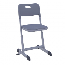 Стул ученический НОМАД В регулируемый по высоте (рост 4-6) Серый/Серый / NOMAD V