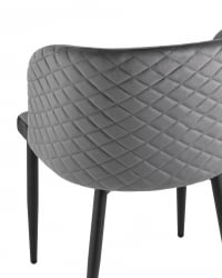 Стул Оскар велюр серый 2 шт