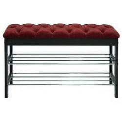 Банкетка Грейс Венге Бордовый