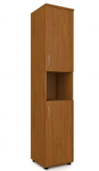 Шкаф для документов узкий Р.П-4 Крафт золотой