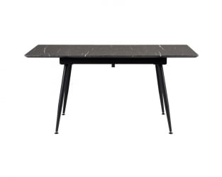 Стол Месси раздвиж. 140-180 Темный мрамор/Бабочка