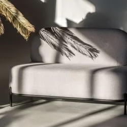 Диван тканевый Gawaii 2-х мест Тем серый