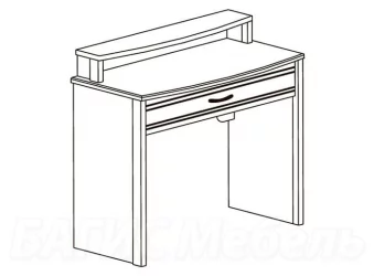 Стол туалетный Флоренция 673  Дуб оксофрд