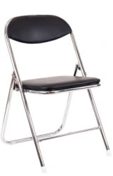 Стул Everprof Joker Chrome Экокожа Черный