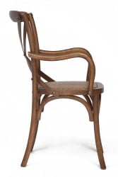 Стул с подлокотниками CROSS (mod.CB2008) дерево береза, 91х55х52см, манго (№4)