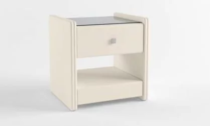 Тумба прикроватная с 1-м ящиком Бежевая_68405