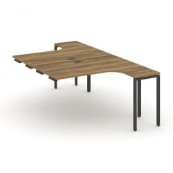 Рабочая станция-приставка к опорным тумбам CОНCЕПТ CН.ДСАПР-001 Сандал Янтарный Антрацит / CONCEPT CN.DSAPR-001