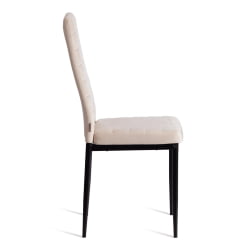 Стул со спинкой Easy (mod. JSC02-1) металл, флок, 41 х 52 х 96 см, beige (молочный) HLR2 / черный