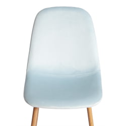 Металлический стул BREEZE (mod. 4724) Велюр/металл , 44 х 53 х 87 см, Aquamarine (аквамарин) HLR16 / натуральный