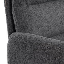 Кресло Довер хром букле, серый, барни грей / Dover barni grey