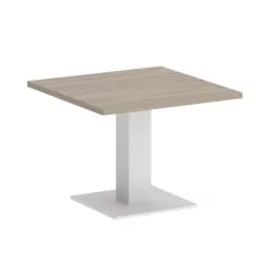 Стол журнальный квадратный ХОМЕ ОФФИCЕ ВР.СП-5-60.2Г Дуб Аттик/Белый металл / HOME OFFICE VR.SP-5-60.2G