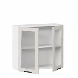 Шкаф кухонный 800 со стеклом Джамис ЛД 296.360.000.107 Белый Кашмир