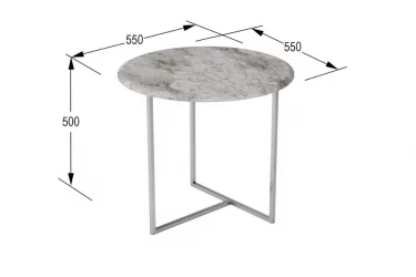 Стол журнальный Альбано Белый мрамор
