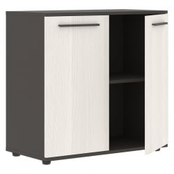 Шкаф с глухими малыми дверьми ЕДИС ЕЛCС 85.1 Ясень Траун Мокко Мокко / EDIS ELCS