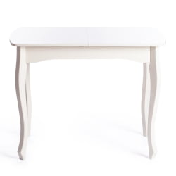 Стол CATERINA PROVENCE бук, мдф, 100+30x70x75 см, Ivory white