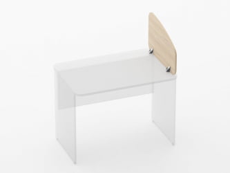 Экран разделительный Glassy 5.12.06 Дуб молочный