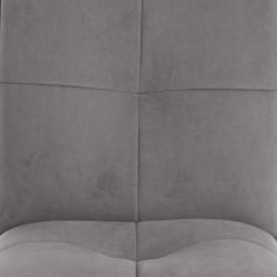 Стул обеденный Sweet велюр, серый/черный, 29, 46х55х88