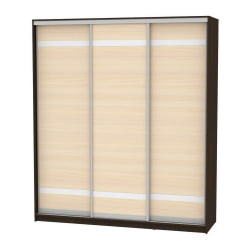 Шкаф-купе B-220х200х60-2(Венге-ДМ-D9D9D9)