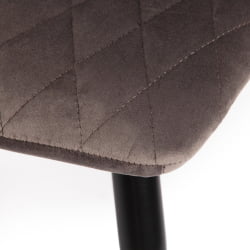 Стул CHILLY X (mod. 7096-1) ткань/металл, 45x53х88 см, высота до сиденья 50 см, темно-серый barkhat 14/черный