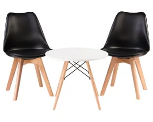 Круглый журнальный столик DOBRIN SHELLEY Белый