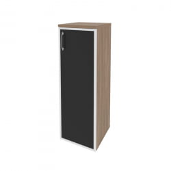 Шкаф средний узкий правый ОНИКС О.СУ-2.4Р(Р) блаcк Дуб Аризона / ONIX O.SU-2.4R(R) black
