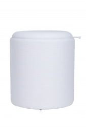 Пуф-столик с ящиком Хюгге S рогожка Белый