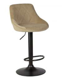 Стул барный DOBRIN LOGAN BLACK (мокко велюр (MJ9-9)) 2 шт