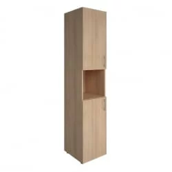 Стеллаж книжный закрытый с нишей без топа YALTA LT-SU 1.5R Снежная Патина