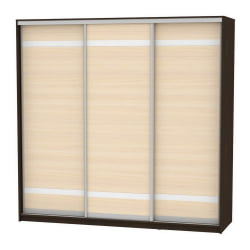 Шкаф-купе B-230х235х60-3(Венге-ДМ-D9D9D9)