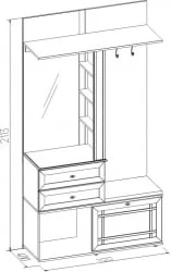 Шкаф МЦН Sherlock 70 Дуб Сонома