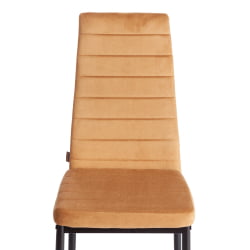 Стул Еасй (мод. ДЖСC02-1) металл, флок, 41 х 52 х 96 см, бровн (золотисто - коричневый) ХЛР12 / черный / Easy (mod. JSC02-1) brown HLR12