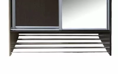 Шкаф купе 2-ух дверный Ольга 10.1 Ясень шимо светлый Венге