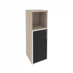 Шкаф средний узкий левый ONIX O.SU-2.2R(L) black Дуб Аттик