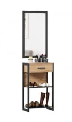 Тумба с зеркалом Техно ЛД 01 Дуб Золотой Черный