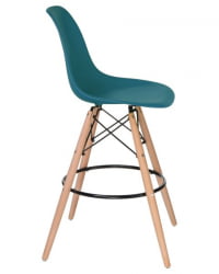 Стул барный ДОБРИН ДСВ БАР (ножки светлый бук, цвет сиденья морской волны (Г-05)) 2 шт / DOBRIN DSW BAR (G-05))