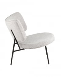 Кресло District Lounge букле Светло-серый