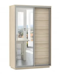 Шкаф-купе двухдверный Экспресс Хит Медиум Ясень шимо светлый