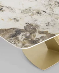 Обеденный стол Аврора 180x90 Белый мрамор