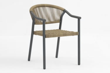 Стул Syna светло-коричневый серые ножки