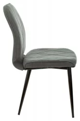 Стул для кухни Бюрократ КФ-3 Серый Алфа 44 / KF-3 Alfa