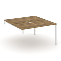 Двойной стол-надставка на опорную тумбу CONCEPT CN.DSN-003 Сандал Янтарный Белый