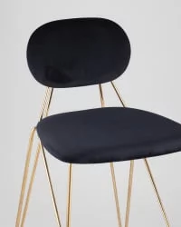 Стул полубарный Элис Синий